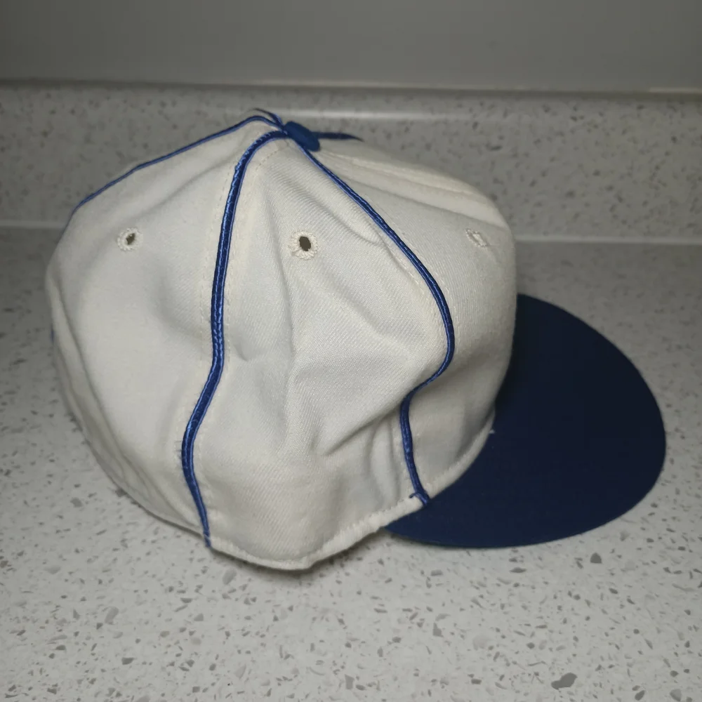 Vintage New Era Pro Model Brooklyn Dodgers MLB Pinstripe Wool Size 7 1/2 - Picture 5 of 9